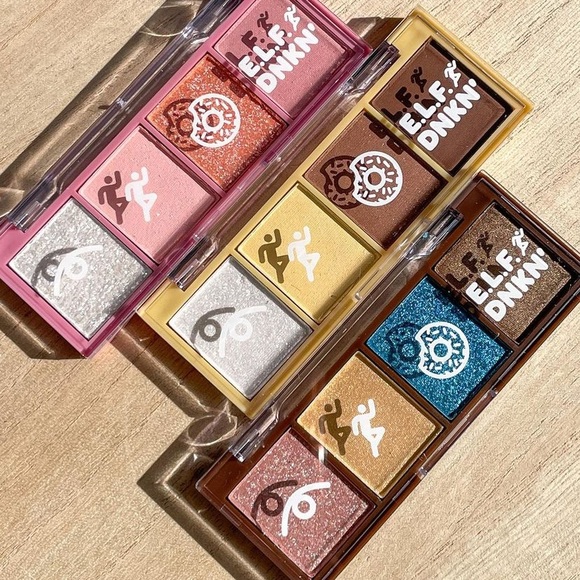 ELF Makeup Elf Dunkin Donuts Dozen Eyeshadow Palette Set Trio Bnib